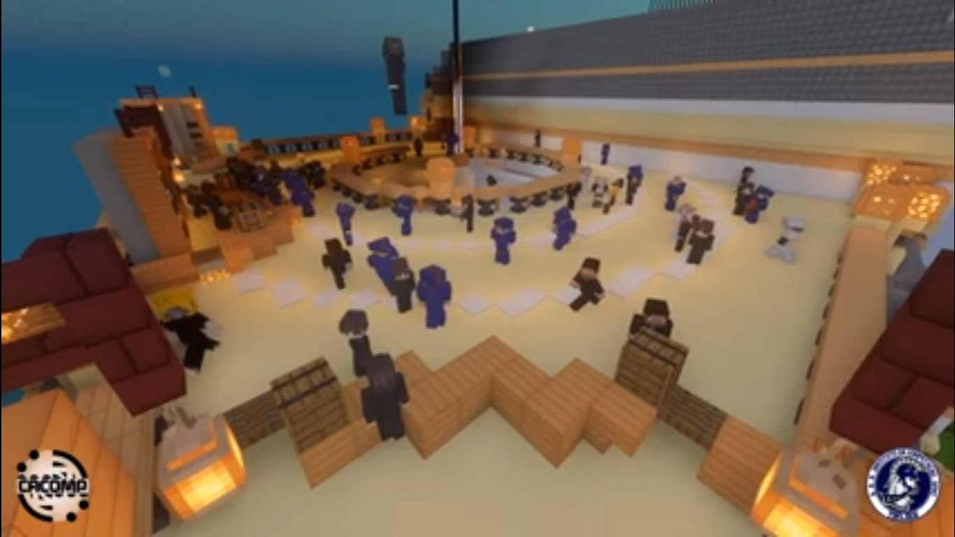 Alunos realizam formatura na plataforma Minecraft