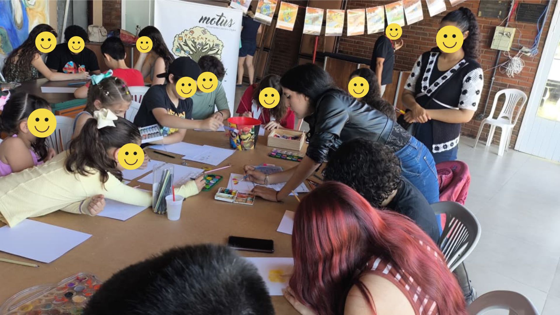 Oficina Motus de aquarela.