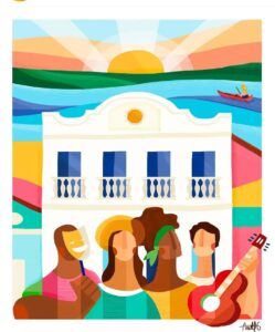 Fonte: Ariell Guerra, 2021. Gente de Teatro | Homenagem à Casa da Ribeira. Reprodução: @ariellguerra  no Instagram.
